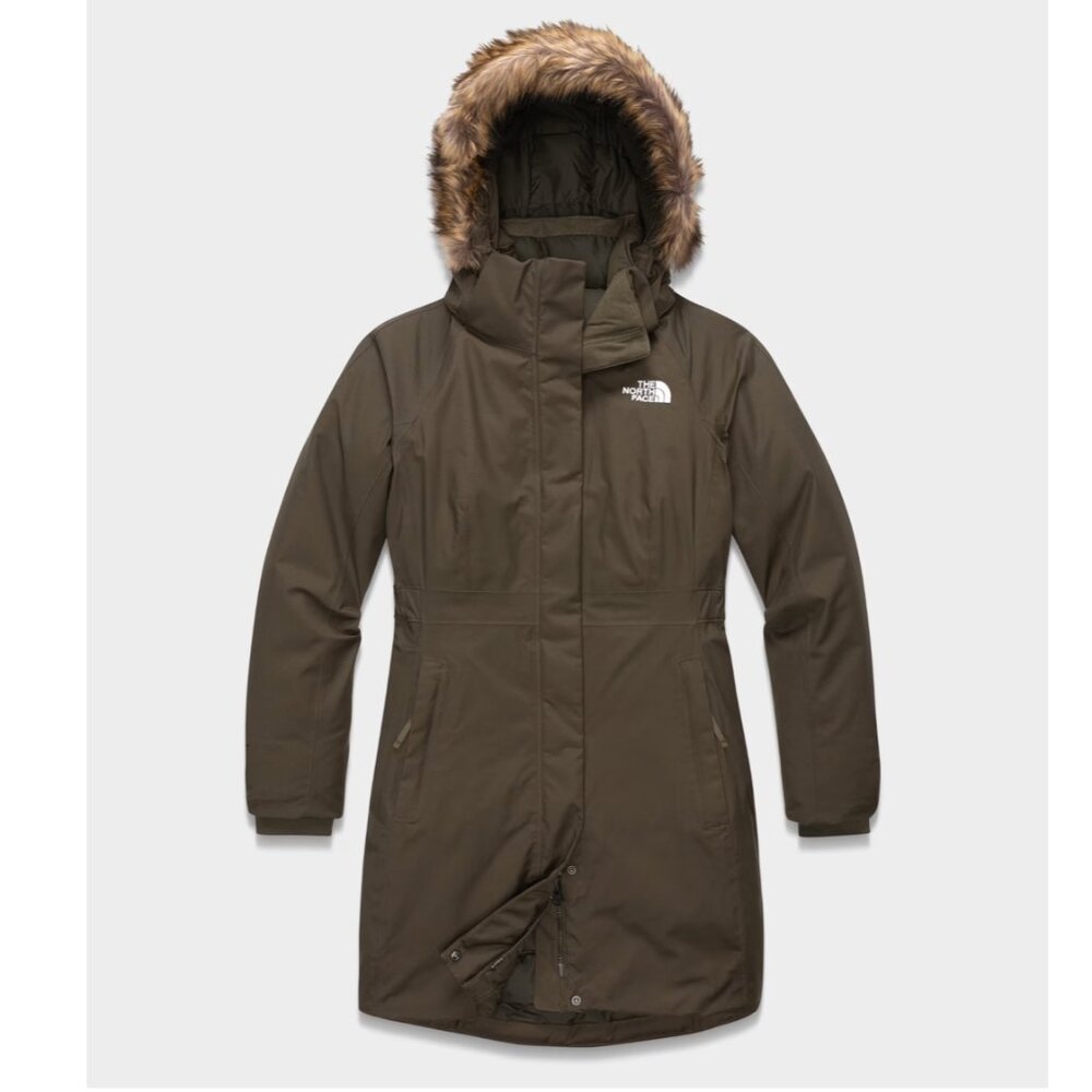 The North Face Arctic Parka Waterproof Insulated Jacket Size Small Green